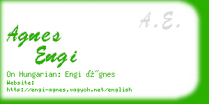 agnes engi business card